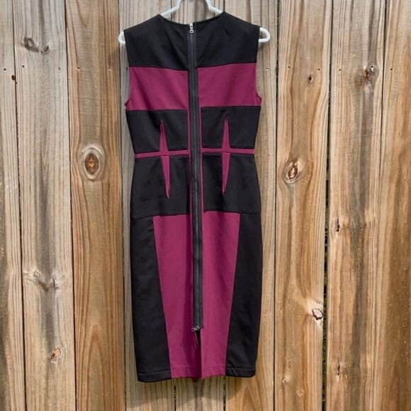 Take 50% OFF- Bcbgmaxazaria Black And Purple Dress, Size-XS - Picture 4 of 7